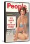 Men's Pulp Magazine Cover-null-Framed Stretched Canvas