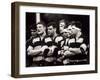 Men's Rugby Team Lined Up Prior to a Game, Paris, France-null-Framed Photographic Print