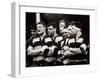 Men's Rugby Team Lined Up Prior to a Game, Paris, France-null-Framed Photographic Print