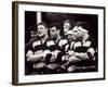 Men's Rugby Team Lined Up Prior to a Game, Paris, France-null-Framed Photographic Print