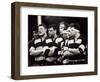 Men's Rugby Team Lined Up Prior to a Game, Paris, France-null-Framed Photographic Print