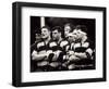 Men's Rugby Team Lined Up Prior to a Game, Paris, France-null-Framed Photographic Print