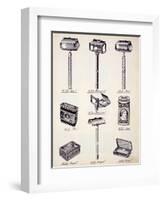 Men's Shaving Equipment, from a Trade Catalogue of Domestic Goods and Fittings, c.1890-1910-null-Framed Giclee Print