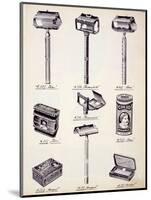 Men's Shaving Equipment, from a Trade Catalogue of Domestic Goods and Fittings, c.1890-1910-null-Mounted Giclee Print