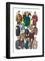 Men's Shirts, Sweaters, and Wind Breakers-null-Framed Art Print