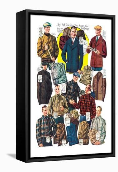 Men's Shirts, Sweaters, and Wind Breakers-null-Framed Stretched Canvas