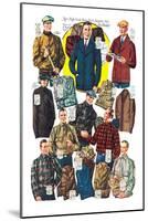 Men's Shirts, Sweaters, and Wind Breakers-null-Mounted Art Print