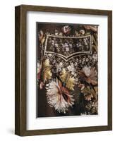 Men's Three Piece Suit, Detail with Floral Embroidery-null-Framed Giclee Print