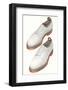 Men's White Bucks-Found Image Press-Framed Photographic Print