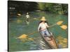 Men Sculling, 1877-Gustave Caillebotte-Stretched Canvas