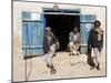 Men Sitting Outside Shop, Syadara, Between Yakawlang and Daulitiar, Afghanistan-Jane Sweeney-Mounted Photographic Print