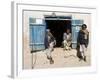 Men Sitting Outside Shop, Syadara, Between Yakawlang and Daulitiar, Afghanistan-Jane Sweeney-Framed Photographic Print