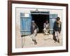 Men Sitting Outside Shop, Syadara, Between Yakawlang and Daulitiar, Afghanistan-Jane Sweeney-Framed Photographic Print