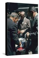 Men Sort Through Neckties in a Vendor's Trunk in the Garment District, New York, New York, 1960-Walter Sanders-Stretched Canvas