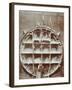 Men Standing in the Cutting Shield, Rotherhithe Tunnel, Stepney, London, August 1907-null-Framed Photographic Print