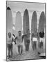 Men Surfing at Waikiki Club-null-Mounted Photographic Print