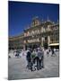 Men Talking in Front of the Town Hall in the Plaza Mayor, Salamanca, Castilla Y Leon, Spain-Tomlinson Ruth-Mounted Photographic Print