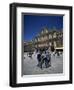 Men Talking in Front of the Town Hall in the Plaza Mayor, Salamanca, Castilla Y Leon, Spain-Tomlinson Ruth-Framed Photographic Print