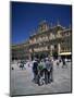 Men Talking in Front of the Town Hall in the Plaza Mayor, Salamanca, Castilla Y Leon, Spain-Tomlinson Ruth-Mounted Photographic Print