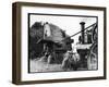 Men Threshing Wheat-null-Framed Photographic Print