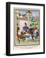 Men Travelling 1389-null-Framed Art Print