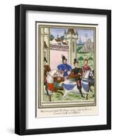 Men Travelling 1389-null-Framed Art Print