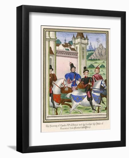 Men Travelling 1389-null-Framed Art Print