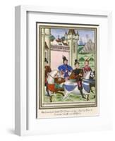 Men Travelling 1389-null-Framed Art Print