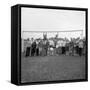 Men Vs Ladies Football Match, Doncaster, South Yorkshire, 1971-Michael Walters-Framed Stretched Canvas