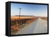 Men Walking on Dirt Road at Dawn, Winterton, Kwazulu-Natal, South Africa-Ian Trower-Framed Stretched Canvas