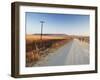 Men Walking on Dirt Road at Dawn, Winterton, Kwazulu-Natal, South Africa-Ian Trower-Framed Photographic Print