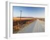 Men Walking on Dirt Road at Dawn, Winterton, Kwazulu-Natal, South Africa-Ian Trower-Framed Photographic Print