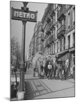 Men Walking the Tamed Elephants Down the Sidewalk-Yale Joel-Mounted Photographic Print