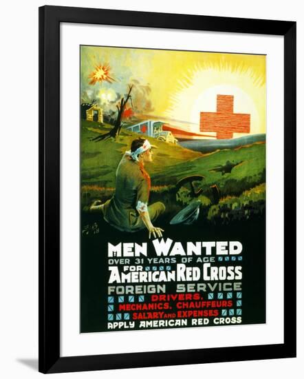 Men Wanted, 1918-null-Framed Giclee Print