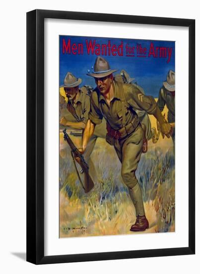 Men Wanted for the Army, 1914-Isaac Brewster Hazelton-Framed Giclee Print