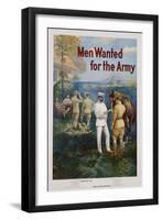 Men Wanted for the Army Recruitment Poster-Michael P. Whelan-Framed Giclee Print