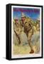 Men Wanted for the Army Recruitment Poster-I.B. Hazelton-Framed Stretched Canvas