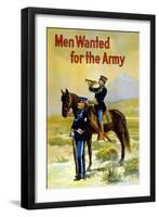 Men Wanted for the Army-null-Framed Art Print