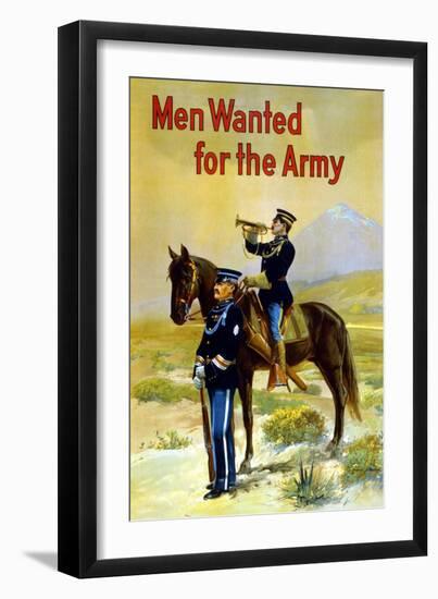 Men Wanted for the Army-null-Framed Art Print