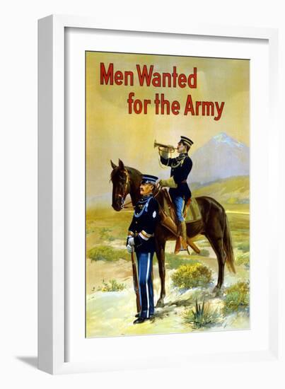 Men Wanted for the Army-null-Framed Art Print