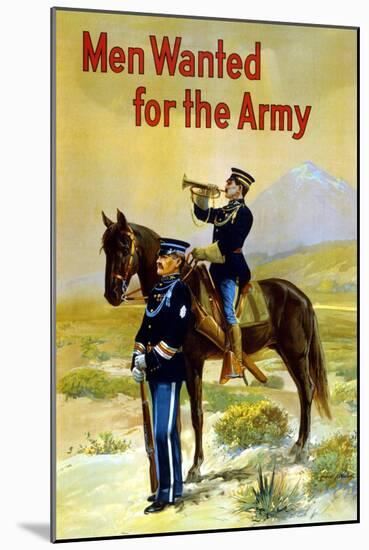 Men Wanted for the Army-null-Mounted Art Print