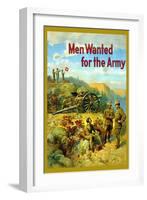 Men Wanted for The Army-null-Framed Art Print