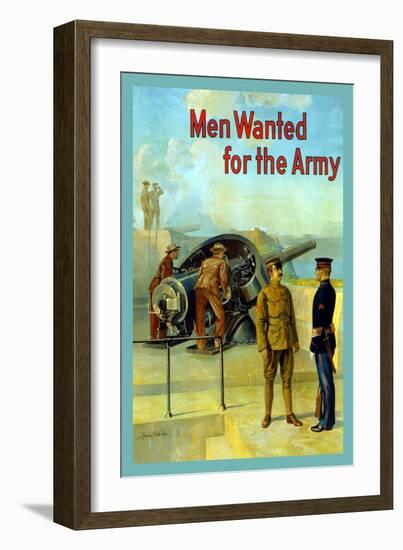 Men Wanted for The Army-null-Framed Art Print