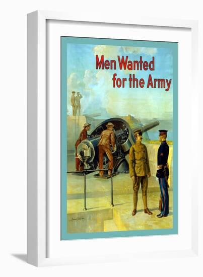 Men Wanted for The Army-null-Framed Art Print