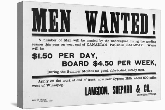 Men Wanted!-null-Stretched Canvas