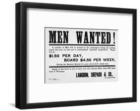 Men Wanted!-null-Framed Art Print