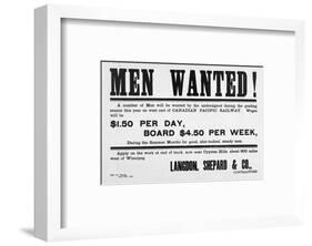 Men Wanted!-null-Framed Art Print