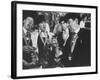 Men Wearing Special Tasters at Chevalier du Taste Vin Harvest Banquet-Carlo Bavagnoli-Framed Photographic Print