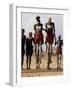 Men Wearing Traditional Body Paint in Nyangatom Village Dance, Omo River Valley, Ethiopia-Alison Jones-Framed Photographic Print