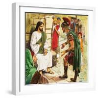 Men Who Came to Jesus: The Roman Soldier-Clive Uptton-Framed Giclee Print